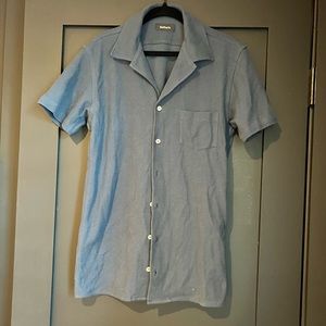 Men’s NWT Balibaris Navy Button Down Shirt